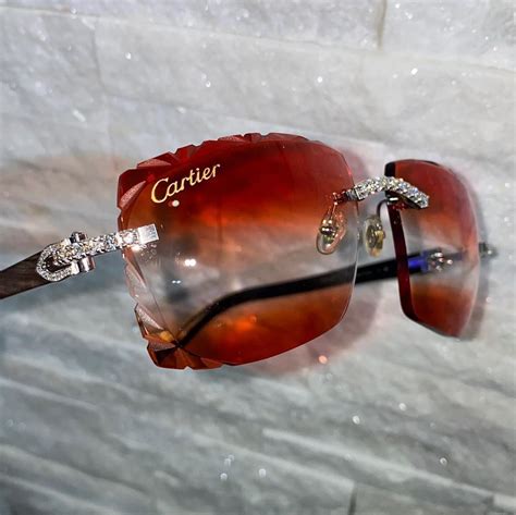 cartier glasses with diamonds for cheap